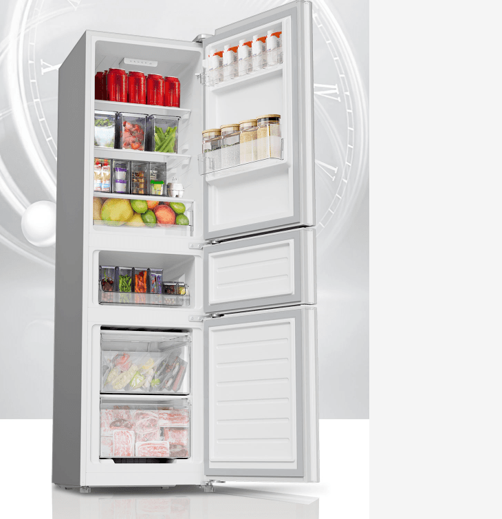 Mi Refrigerator 3-Door 215L Platinum Silver - Хөргөгч 3 хаалгатай мөнгөлөг 215Л - 4